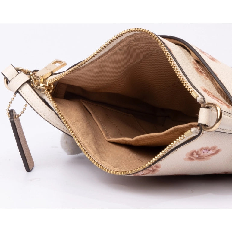 Coach Kitt Messenger Crossbody With Rose Print