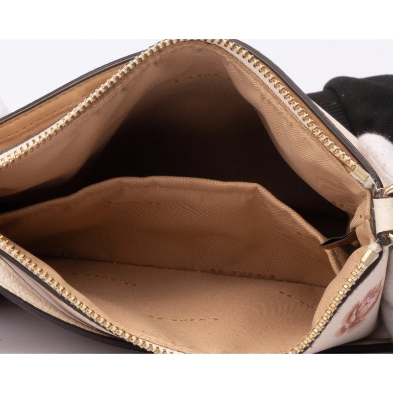 Coach Kitt Messenger Crossbody With Rose Print