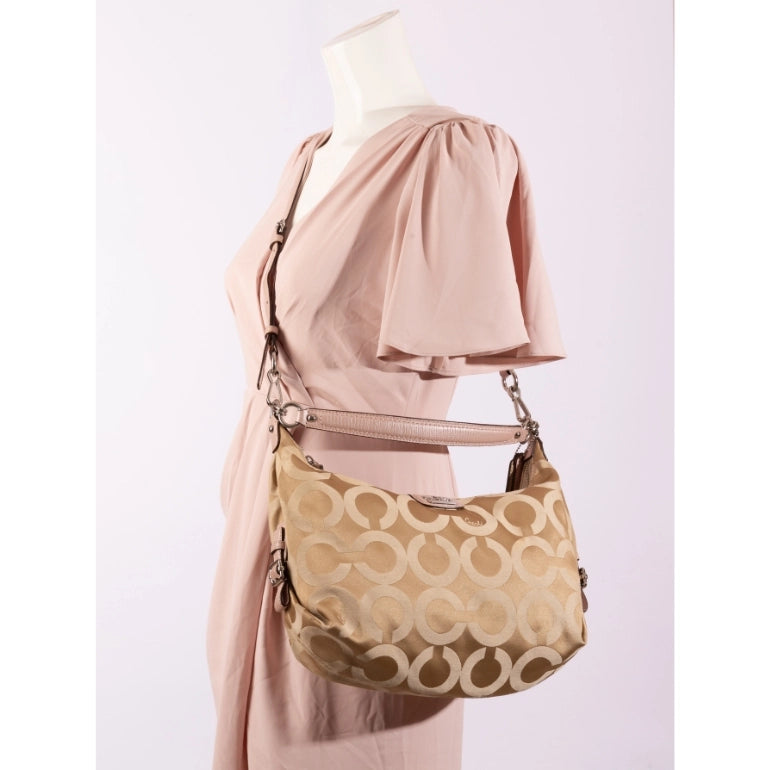 Coach Madison Op Art Hailey Hobo Bag