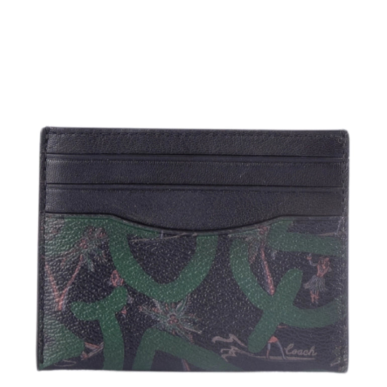 Coach X Keith Haring Slim ID Card Case With Hula Dance Print