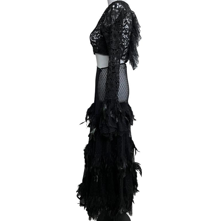 Deme by Gabriella Embellished Sheer Gown