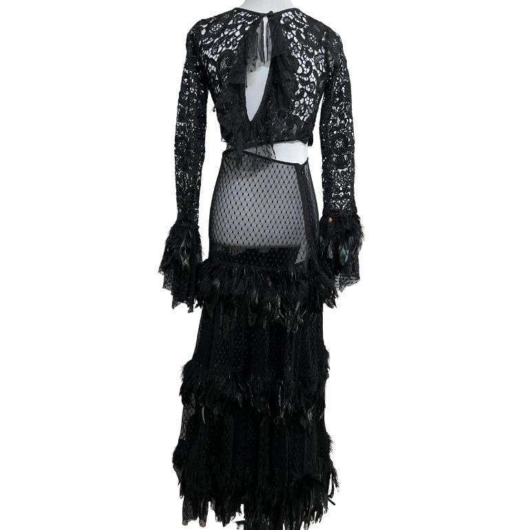 Deme by Gabriella Embellished Sheer Gown