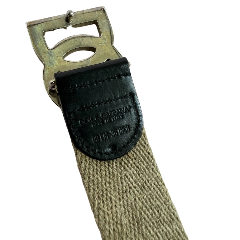 Dolce & Gabbana Logo Plaque Waist Belt