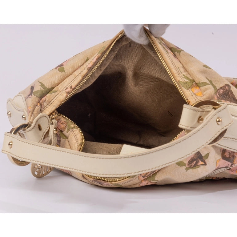 Fendi Zucca Chef Floral Print Bag