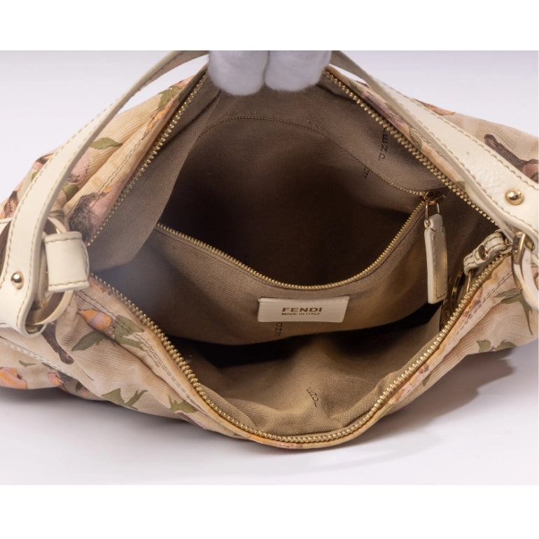 Fendi Zucca Chef Floral Print Bag