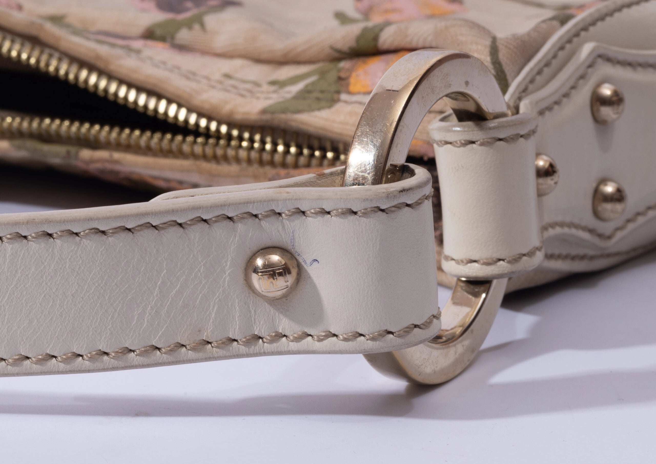 Fendi Zucca Chef Floral Print Bag