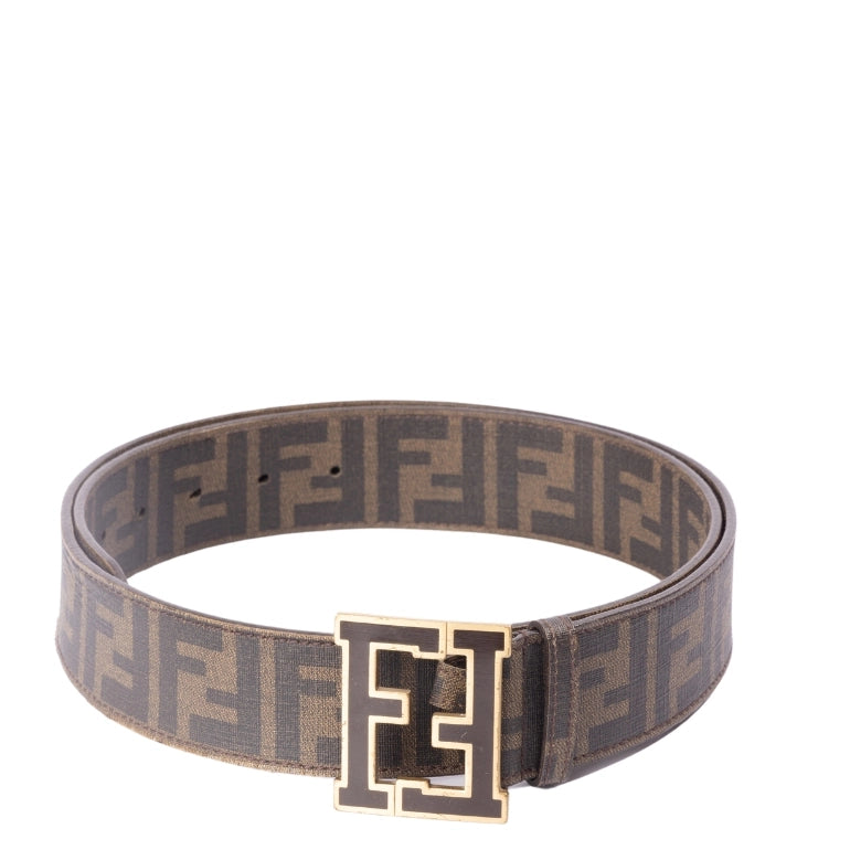 Fendi Zucca FF Logo Buckle Belt