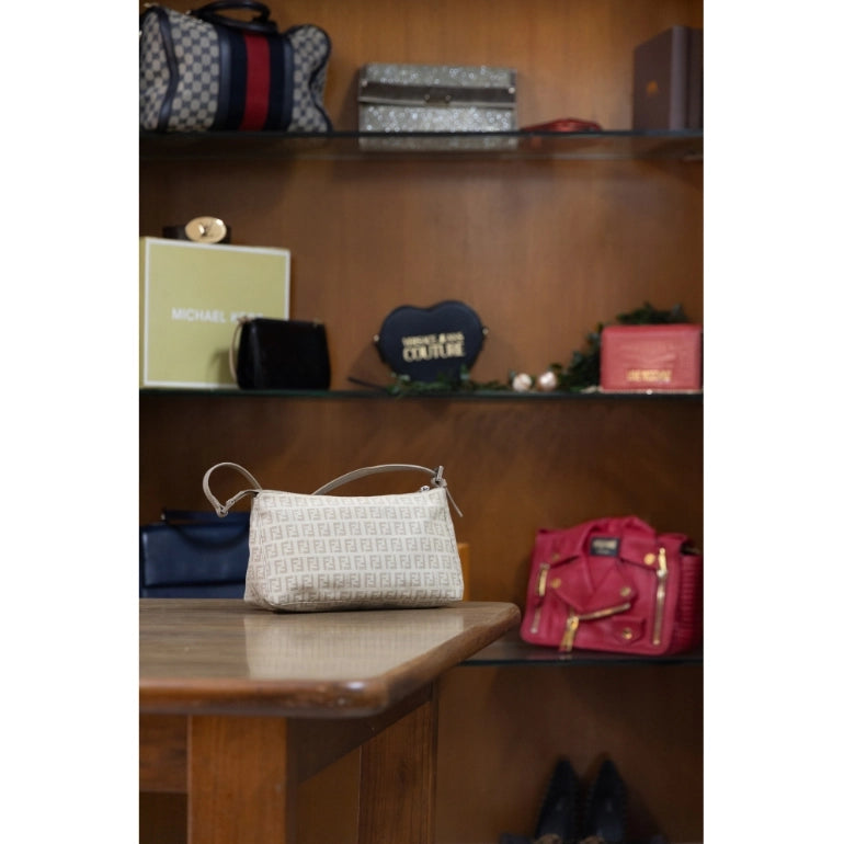 Fendi Zucchino Canvas Baguette