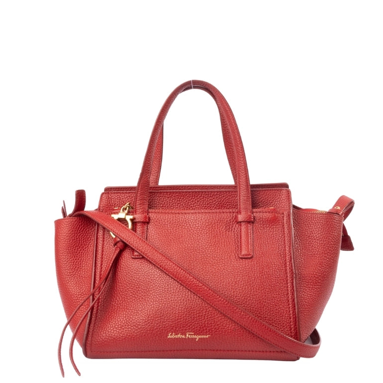 Ferragamo Amy Double Handle Satchel