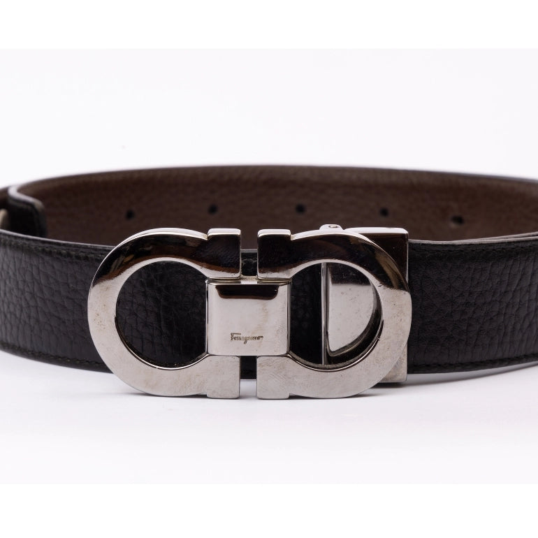 Ferragamo Gancini Logo Reversible Waist Belt