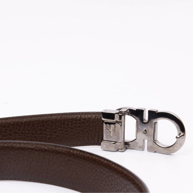 Ferragamo Gancini Logo Reversible Waist Belt