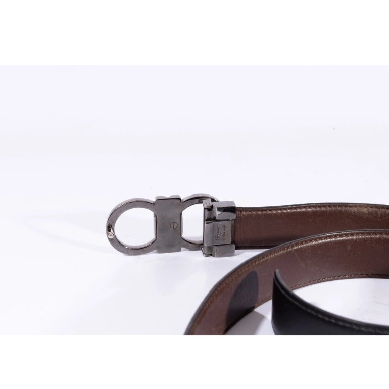 Ferragamo Gancini Logo Reversible Waist Belt