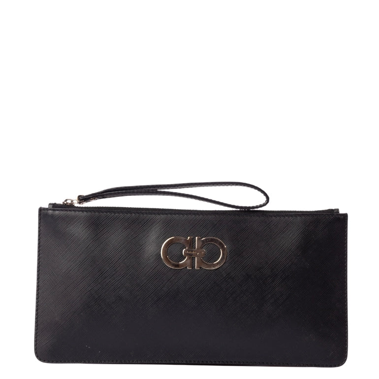 Ferragamo Gancio Wristlet Zip Pouch