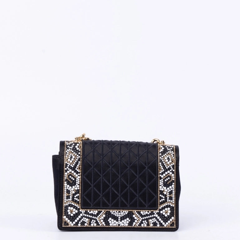 Ferragamo Ginny Studded Top Handle Shoulder Bag