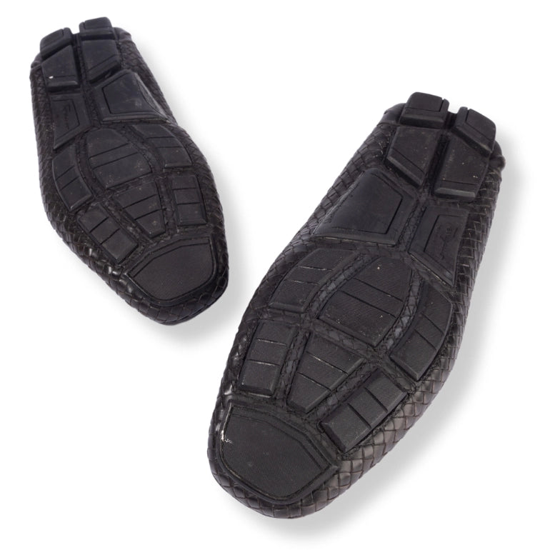Ferragamo Parigi Gancio Bit Woven Loafers