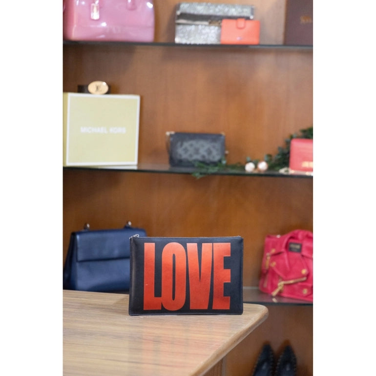 Givenchy LOVE Printed Clutch