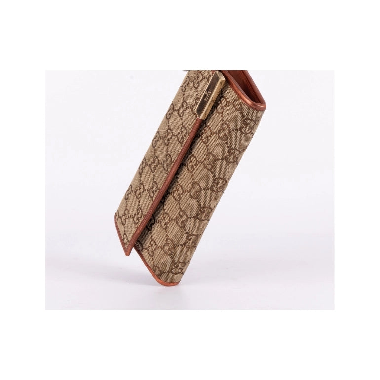 Gucci Brown GG Canvas Long Wallet