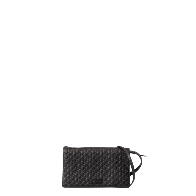 Gucci Embossed Microguccissima Wallet On Crossbody Strap