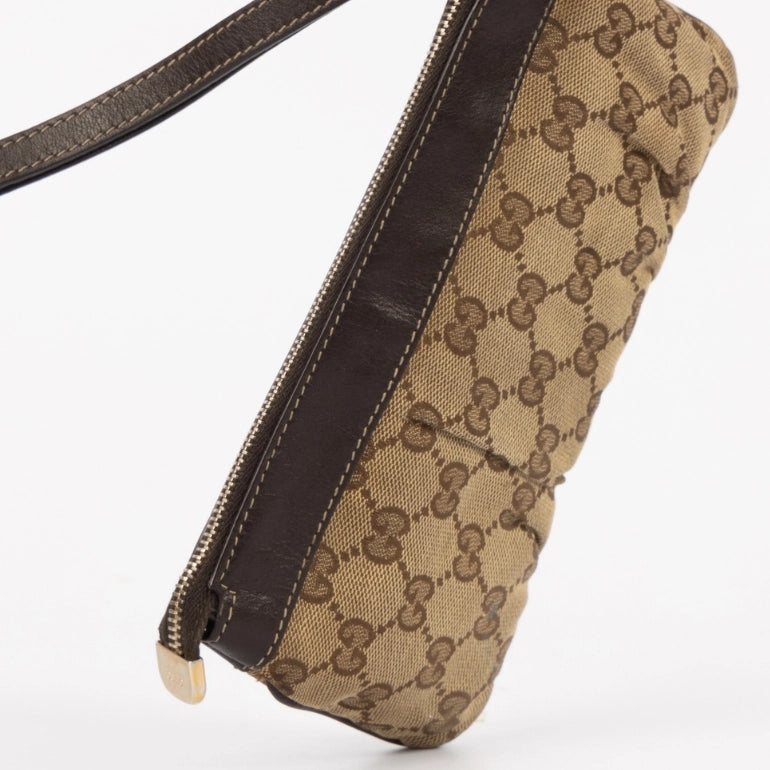 Gucci GG Monogram D Ring Wristlet
