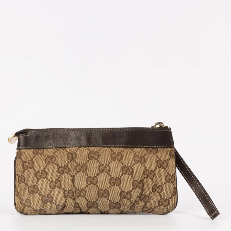 Gucci GG Monogram D Ring Wristlet