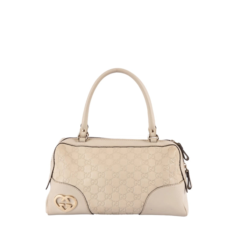 Gucci GG Signature Lovely Heart Boston Bag