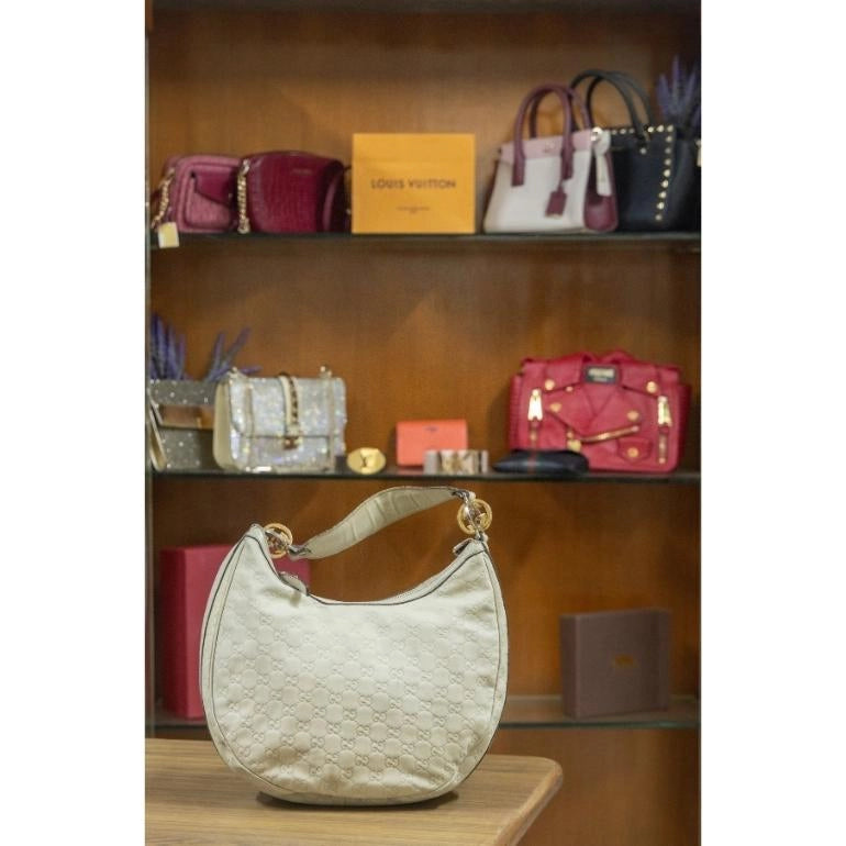 Gucci Guccissima GG Twin Hobo Bag