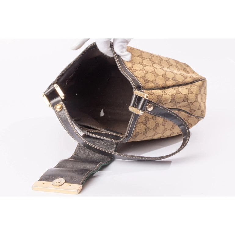 Gucci Guccissima Ladies Web Hobo Bag