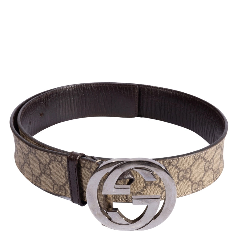 Gucci Interlocking GG Guccissima Belt