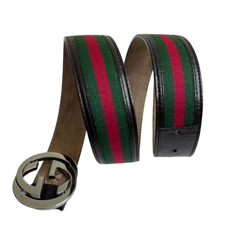 Gucci Interlocking Web Waist Belt