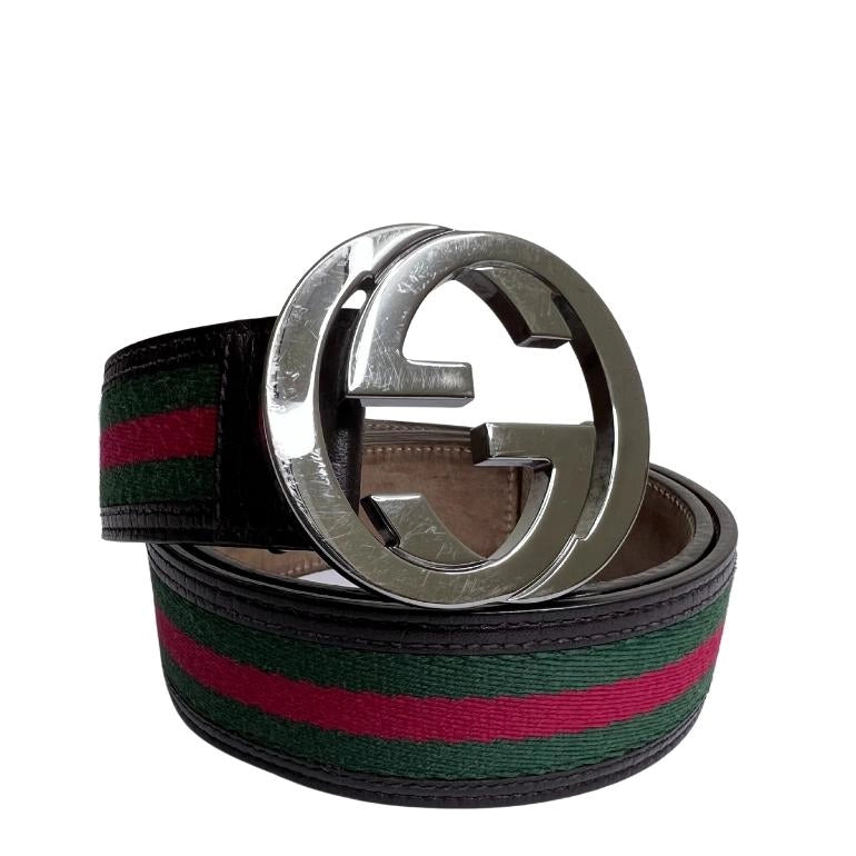 Gucci Interlocking Web Waist Belt