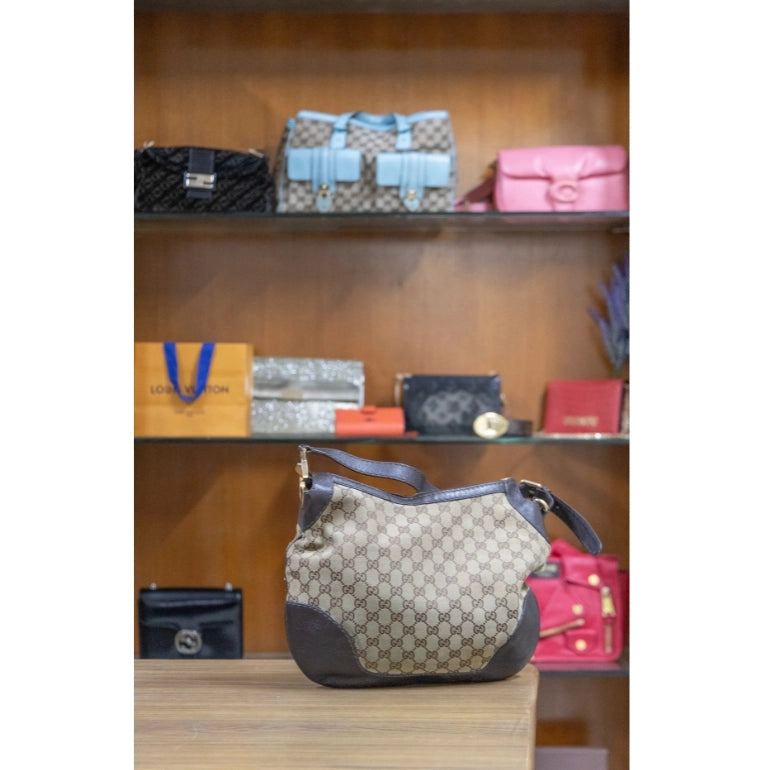 Gucci Monogram Charlotte Hobo Bag