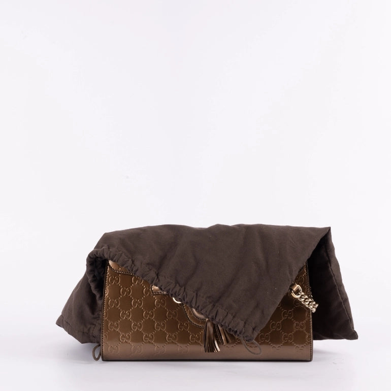 Gucci Shine Guccissima Medium Emily Chain Shoulder Bag
