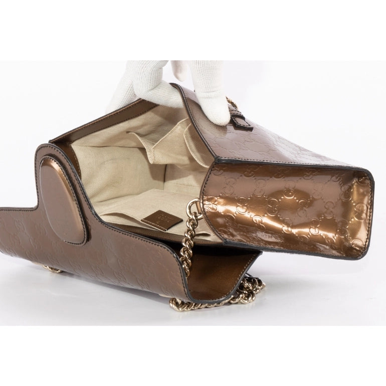 Gucci Shine Guccissima Medium Emily Chain Shoulder Bag