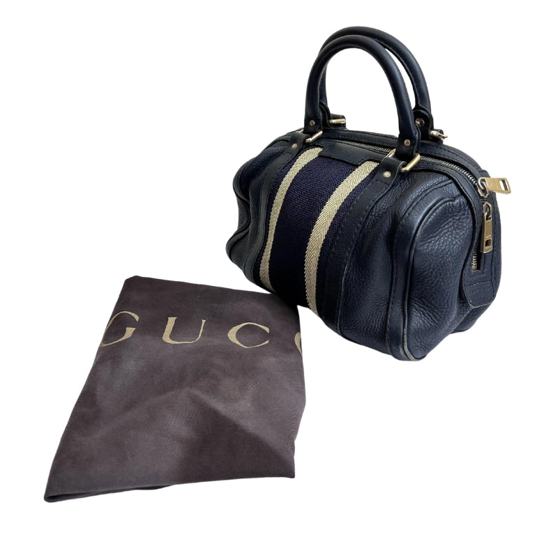 Gucci Vintage Web Boston Bag