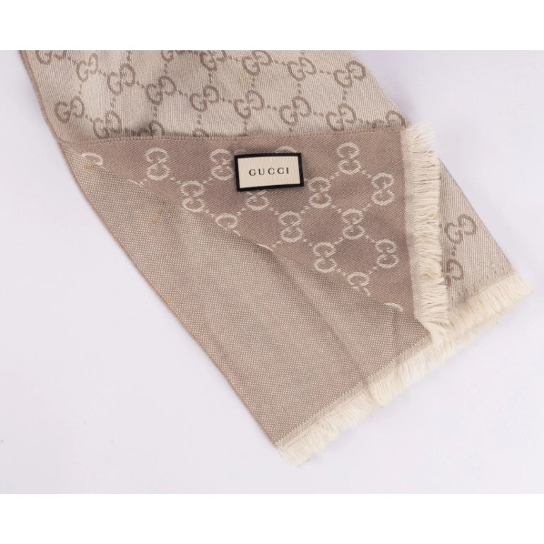 Gucci Wool GG Signature Scarf