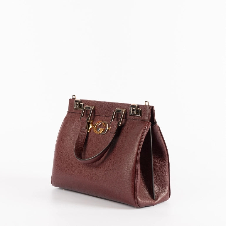 Gucci Zumi Leather Satchel