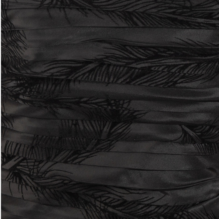 Juicy Couture strapless silk feather embossed dress