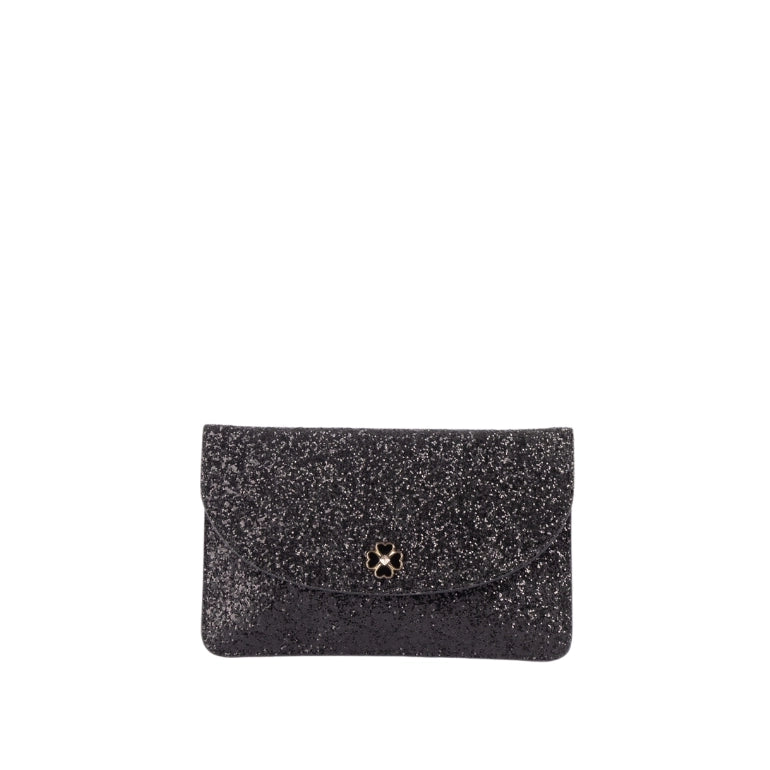 KATE SPADE Odette Black Glitter Wristlet Clutch Wallet hotsell NEW