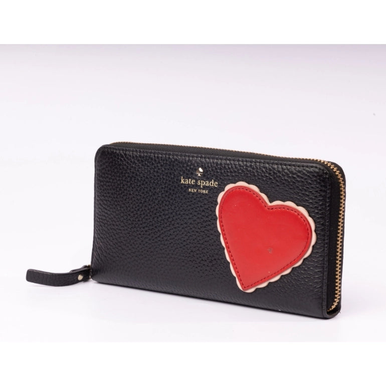 Kate Spade Yours Truly Heart Applique Lacey Wallet