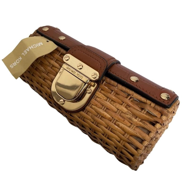 Michael Kors Santorini Wicker Clutch