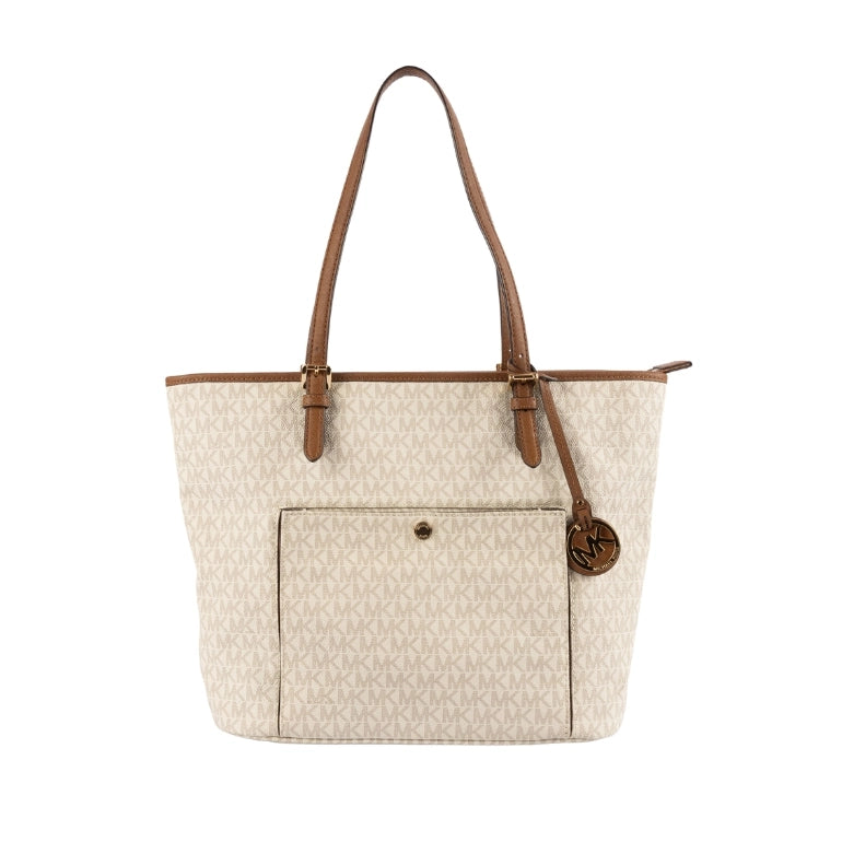 Michael Kors Jet Set Canvas Signature Tote