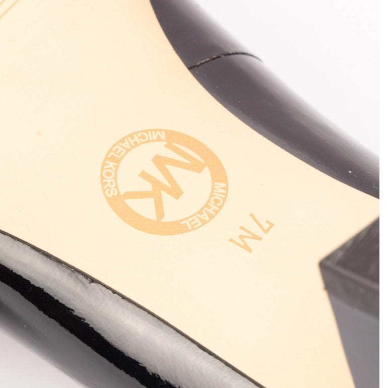 Michael Kors Pauline Patent Leather Mid Pump Sandal