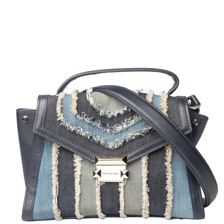 Michael kors denim shoulder bag best sale