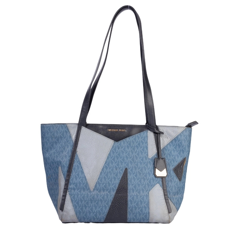 Whitney small leather and logo cutout tote bag deals