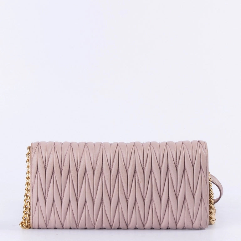 Miu Miu Matelasse Flap Chain Clutch