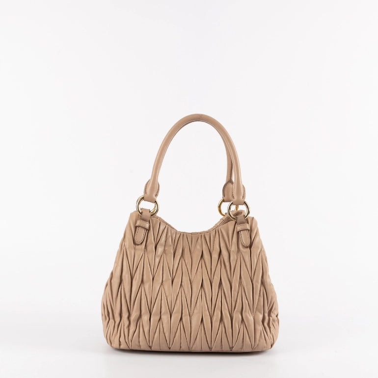Miu Miu Matelassé Leather Shoulder Bag