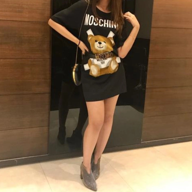 Moschino Bear Print Dress