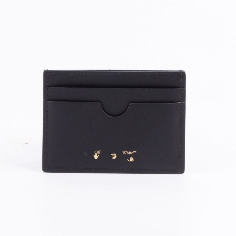 Off White Arrow Embossed Printed Leather Cardholder
