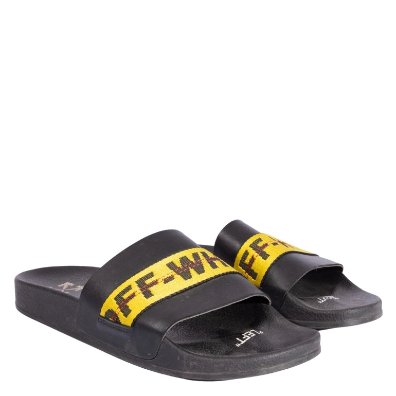 Off white industrial slippers best sale