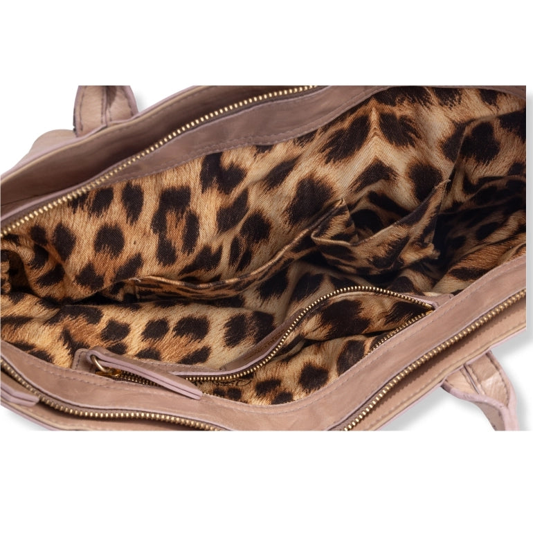 Roberto Cavalli Mirror Snake Logo Tote